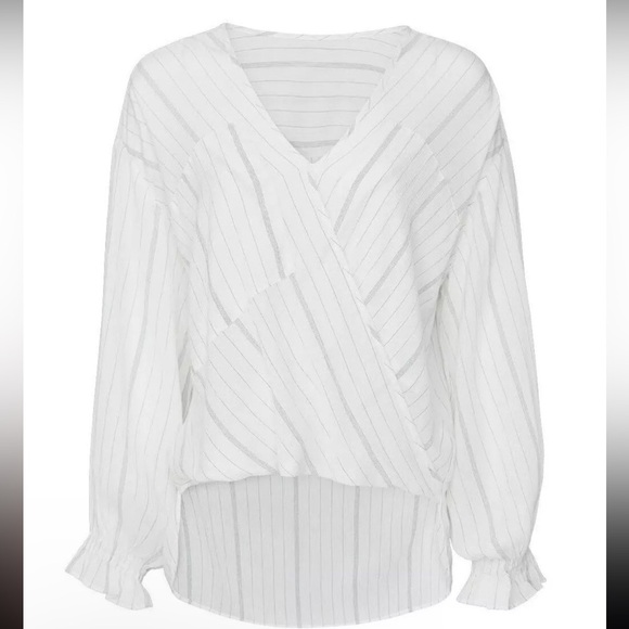 All Saints Penny Long Sleeve Wrap size XS - Picture 3 of 6